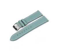 YONGNAGUI NASUNJIA Bracelet De Montre En Cuir Véritable Souple Motif Litchi For Hommes Et Femmes, 16mm 18mm 20mm 22mm, Accessoires En Cuir De Vache(Green,21mm)