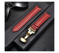 YONGNAGUI NASUNJIA Bracelet de montre for femme avec boucle papillon automatique, 18 mm, 20 mm, 22 mm, 24 mm(Red-G,22mm)