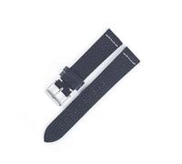 YONGNAGUI NASUNJIA Bracelet De Rechange En Cuir Véritable Souple, 18mm, 19mm, 20mm, 22mm, Boucle Ardillon, Motif Litchi, En Cuir De Vache, For Hommes Et Femmes(Dark Blue,22mm)