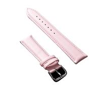 YONGNAGUI NASUNJIA Bracelet en cuir 12/14/16/18/19/20/21/22/24mm, bracelet de montre en matériau souple, bracelets de montre-bracelet avec boucle en acier inoxydable couleur argent(Pink,19mm)