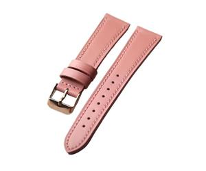 YONGNAGUI NASUNJIA Bracelet En Cuir Souple Bleu Glacier Rose Fait Main, 18, 19, 20, 21 Mm, À Dégagement Rapide, For Hommes Et Femmes(B rose gold buckle,18mm)