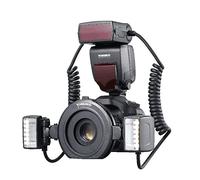 YONGNUO YN24EX TTL Flash Macro Speedlite 2 têtes de flash 4 anneaux adaptateurs pour appareils photo reflex numériques Canon