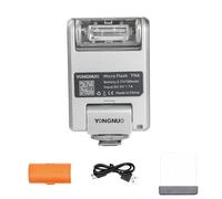 YONGNUO YN6 Caméra Speedlite GN8 Mini Flash, 1/250s HSS, 105°Rotation 500 Flashs avec Film Température de Couleur, Réflecteur pour Sony A7 A6400 A6500 A6300 A6000 A5100 A5000 (Argent)