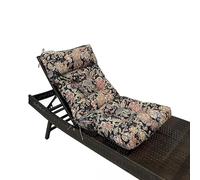 YongXinMY Coussin de chaise à dossier haut pour intérieur et extérieur - Imperméable, touffeté, pliable et antidérapant - Pour jardin, terrasse, porche, balancelle, chaises à bascule (fleur #5, 125 x