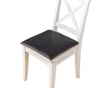 YongXinMY Coussin de chaise de salle à manger imperméable en cuir synthétique - Coussin de siège épais et antidérapant avec attaches et fermeture éclair - Pour restaurant, cuisine, bureau - Carré