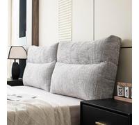 YongXinMY Coussin de dossier de canapé en lin - Rembourrage en coton PP et coton PP - Coussin ergonomique pour lit, baie vitrée, canapé, salon (#1, 60 x 50 x 18 cm)