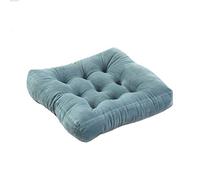 YongXinMY Coussin de sol carré de méditation - Coussin de siège en peluche épaisse et douce pour yoga, assise confortable pour salle de classe, salon, balcon, lecture, genoux (bleu, 48 x 48 cm)