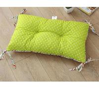 YongXinMY Coussin de tabouret rectangulaire avec 4 attaches - Motif floral vintage en coton doux pour la maison, la cuisine, l'école, le bureau, la librairie, 27,9 x 45,7 cm (#6)