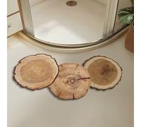 YongXinMY Diatom Tapis de douche incurvé - Tapis de salle de bain rustique doux et absorbant à séchage rapide - Antidérapant et lavable pour baignoire, coin douche, maison, hôtel, cuisine (#1, 45 x