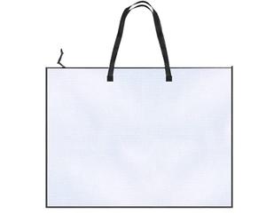 YongXinMY Grand sac de rangement pour œuvres d'art - Dossier de rangement transparent avec fermeture éclair et poignée, organiseur léger et imperméable pour affiches, scrapbooking, peintures, école