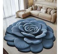 YongXinMY Grand tapis de sol romantique à motif de diatomite 3D en velours doux absorbant antidérapant à séchage rapide pour toilettes, douche, entrée, couloir, usage domestique (#G, 120 x 120 cm)