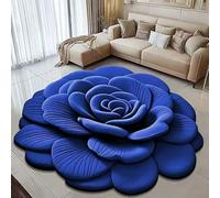 YongXinMY Grand tapis de sol romantique à motif de diatomite 3D en velours doux absorbant antidérapant à séchage rapide pour toilettes, douche, entrée, couloir, usage domestique (#E, 140 x 140 cm)