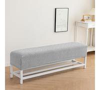 YongXinMY Housse de banc extensible pour salle à manger, cuisine, salon, chambre à coucher - Tissu jacquard épais et lavable pour piano (#7, taille S)