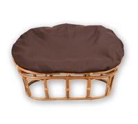 YongXinMY Housse de coussin imperméable double Papasan - Housse de chaise ovale pour extérieur avec fermeture éclair et attaches, antidérapant pour jardin, terrasse, causeuse, banc de 170,2 x 119,4 cm