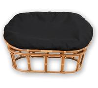 YongXinMY Housse de coussin imperméable double Papasan - Housse de chaise ovale pour extérieur avec fermeture éclair et attaches, antidérapant pour jardin, terrasse, causeuse, banc - 170,2 x 119,4 cm