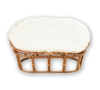 YongXinMY Housse de coussin imperméable double Papasan - Housse de chaise ovale pour extérieur avec fermeture éclair et attaches, antidérapant pour jardin, terrasse, causeuse, banc de 170,2 x 119,4 cm