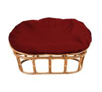 YongXinMY Housse de coussin imperméable double Papasan - Housse de chaise ovale pour extérieur avec fermeture éclair et attaches, antidérapant pour jardin, terrasse, causeuse, banc de 170,2 x 119,4 cm