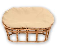 YongXinMY Housse de coussin imperméable double Papasan - Housse de chaise ovale pour extérieur avec fermeture éclair et attaches, antidérapant pour jardin, terrasse, causeuse, banc de 170,2 x 119,4 cm