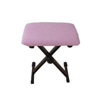 YongXinMY Housse de tabouret rectangulaire en tissu extensible avec fond élastique - Couleur unie - Anti-poussière et lavable pour piano, banc, ottoman, entrée, chambre à coucher (violet, 75 x 35 x 4
