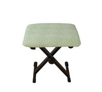 YongXinMY Housse de tabouret rectangulaire - Housse de tabouret extensible en tissu maïs avec fond élastique - Couleur unie - Anti-poussière et lavable pour piano, banc, ottoman, entrée, chambre à