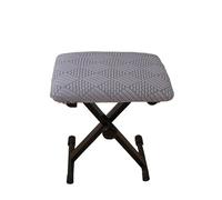 YongXinMY Housse de tabouret rectangulaire - Housse de tabouret extensible en tissu maïs avec fond élastique, résistant à la poussière et lavable, pour piano, banc, ottoman, entrée, chambre à coucher