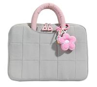 YongXinMY Jolie housse bouffante pour ordinateur portable de 13 pouces - Sac fourre-tout esthétique matelassé de grande capacité pour ordinateur portable, sac d'ordinateur rembourré léger avec