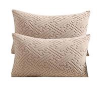 YongXinMY Lot de 2 housses de coussin de taille standard - Housses de coussin décoratives rectangulaires modernes et douces pour canapé, lit, salon, chambre à coucher, bureau, décoration d'intérieur