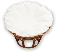 YongXinMY Papasan Housse de coussin imperméable uniquement - Housse de chaise ronde radar pour extérieur avec fermeture éclair et attaches - Protection antidérapante pour jardin, terrasse, chaise