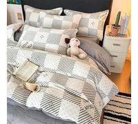 YongXinMY Parure de lit 3/4 pièces - Housse de couette d'hiver chaude en velours de lait imprimé de dessin animé - Taie d'oreiller douce et confortable en flanelle double face pour maison, chambre à