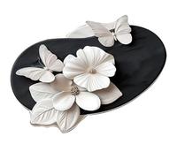 YongXinMY Tapis de bain absorbant antidérapant avec motif réaliste 3D - Motif papillon et fleur - Séchage rapide - Terre de diatomée - Pour salle de bain, entrée, salon, cuisine - Art visuel (A, 60 x