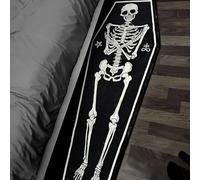 YongXinMY Tapis de bain gothique, Halloween, noir, antidérapant, lavable, en velours pour chambre à coucher, salle de bain, salon, cuisine, entrée, chevet, décoration d'intérieur effrayante (#G, 40 x