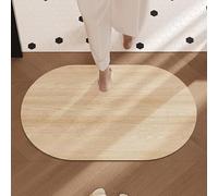 YongXinMY Tapis de bain rustique à motif de diatomées - Tapis de bain rustique à motif naturel antidérapant et super absorbant à séchage rapide pour douche, baignoire, lavabo, chambre à coucher