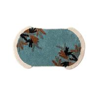 YongXinMY Tapis de bain vintage chinois en microfibre douce touffetée, antidérapant et absorbant pour toilettes, douche, chambre à coucher, décoration d'intérieur (#1, 50 x 80 cm)
