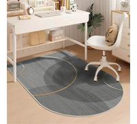 YongXinMY Tapis de chaise de bureau pour moquette et parquet - Moderne en forme d'arche en velours cristal doux antidérapant pour la maison, le bureau, la chambre à coucher (#5, 90 x 150 cm)