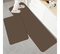 YongXinMY Tapis de cuisine à séchage rapide - Couleur unie - Diatomées - Antidérapant et absorbant - En caoutchouc facile d'entretien - Pour couloir, salle de bain, buanderie (#4, 40 x 60 cm)