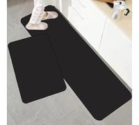 YongXinMY Tapis de cuisine à séchage rapide - Couleur unie - Diatomées - Antidérapant et absorbant - En caoutchouc facile à nettoyer - Pour couloir, salle de bain, buanderie (#2, 50 x 80 cm)
