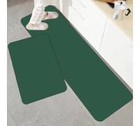 YongXinMY Tapis de cuisine à séchage rapide - Couleur unie - Diatomées - Antidérapant et absorbant - En caoutchouc facile d'entretien - Pour couloir, salle de bain, buanderie (#6, 50 x 80 cm)