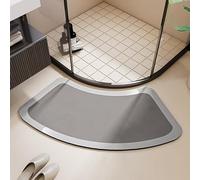 YongXinMY Tapis de douche incurvé - Diatomées à séchage rapide super absorbant - Dessous antidérapant en caoutchouc pour entrée de salle de bain - Séchage rapide (07, 60 x 120 cm)