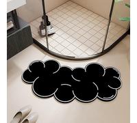 YongXinMY Tapis de douche incurvé - Diatomées à séchage rapide super absorbant - Dessous antidérapant en caoutchouc pour entrée de salle de bain - Séchage rapide pour baignoire (11,60 x 120 cm)