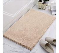 YongXinMY Tapis de salle de bain épais et antidérapant - Broderie d'ours en peluche moelleuse et absorbante - Séchage rapide pour baignoire, douche, toilettes, cuisine, évier, chambre à coucher