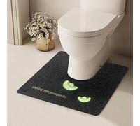 YongXinMY Tapis de toilette en forme de U - Motif lumineux, antidérapant, absorption des contours, résistant aux taches, facile à nettoyer et anti-éclaboussures pour salle de bain (#9, 50 x 50 cm)