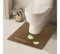 YongXinMY Tapis de toilette en forme de U - Motif lumineux, antidérapant, absorption des contours, résistant aux taches, facile à nettoyer et anti-éclaboussures pour salle de bain (#10, 50 x 50 cm)