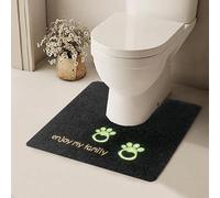 YongXinMY Tapis de toilette en forme de U - Motif lumineux - Antidérapant - Absorption des contours - Résistant aux taches, facile à nettoyer - Pour salle de bain (#5, 50 x 50 cm)