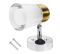 YONGYAO 3W 12V Marine Applique Murale Lampes De Lecture Spotlight Angle Réglable pour Caravane Bateau Lampe Chaude -Blanc