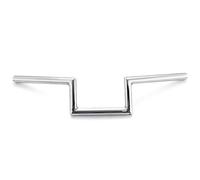 YONGYAO 7/8 Pouce 22mm Guidon de Traction Z-Bar pour Moto pour Suzuki/Honda CG/Harley Touring-Chrome