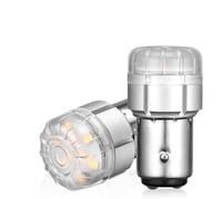 YONGYAO Ampoule LED 12V 1157 5W 350LM Feu Stop Freinage Clignotant Recul 3020 SMD-Lumière Ambre