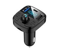 YONGYAO Bt29 Bluetooth 5.0 Kit Voiture Transmetteur FM sans Fil Dual USB Fast Charger Audio Lecteur Mp3 avec Port TF Port Type-C