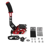 YONGYAO Levier hydraulique SIM de levier de frein à main USB de capteur de hall de PC 14Bit avec la bride de fixation pour les jeux de course G25/27/29 T500 FANATECOSW DIRT-Rouge