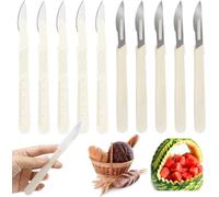 YONGZHIKEJI 10 Pcs Lame Boulanger Lame A Pain Couteau à Pain Boulanger à Long Manche Slashing Outil Graver des Motifs de Pain Pour Diy Graver Des Motifs