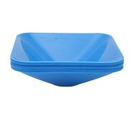 YONGZURA 10pcs Cônes d'entraînement empilables | Marqueurs de Sports de Couleur vive pour Le Football/Basket-Ball/Gym | Matériau PE Robuste, 17.7x17.7x5cm (Blue)